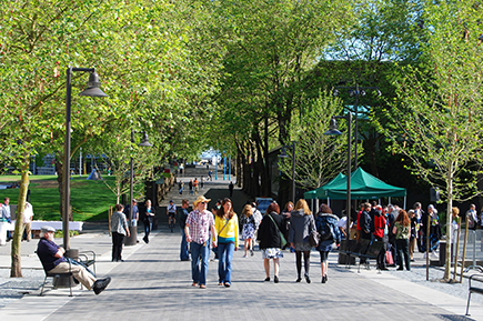 Theater Commons and Donnelly Gardens